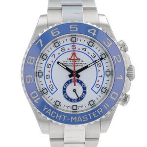 B&P Rolex Yacht-Master II 116680 44mm White Luminous Dial Rotating Bezel